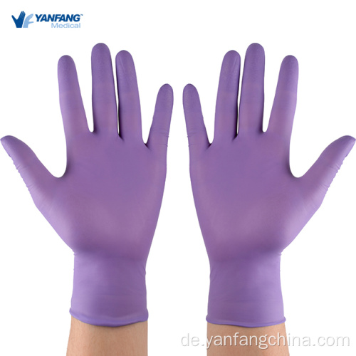 Puderfreie industrielle nitrile Handhandschuhe